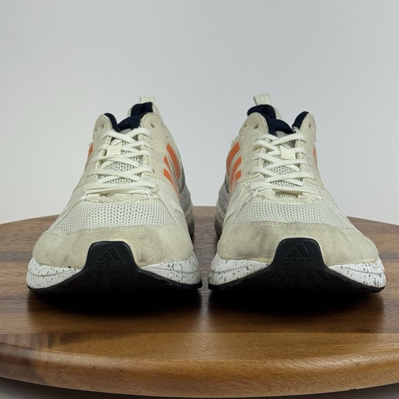 Mens Adidas Adizero Tempo 9 Hi-Res Orange Ivory Running Sneakers Shoes Size 13 D main image 9